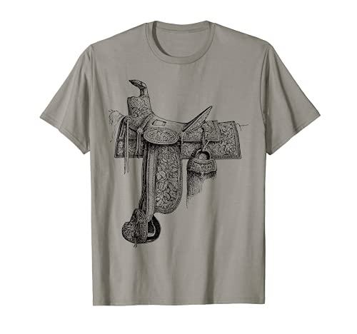 Horse Saddle T-Shirt, Black