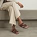 KIDMI Women's Cork Footbed Sandals with Arch Support Comfortable Slip-On Slide Sandals With Adjustable Buckle for Summer, Brown 39