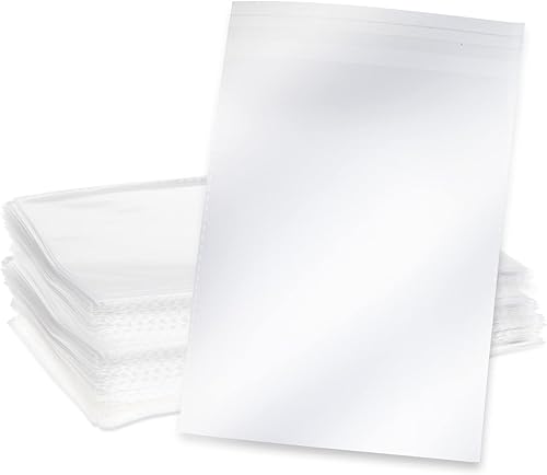 Juvale Card Sleeves - 7.6 x 5.7 in, Clear, 300 Pack - Plastic Sleeves for Greeting Cards, Invitation Envelopes, Postcard Covers & Photo Envelopes