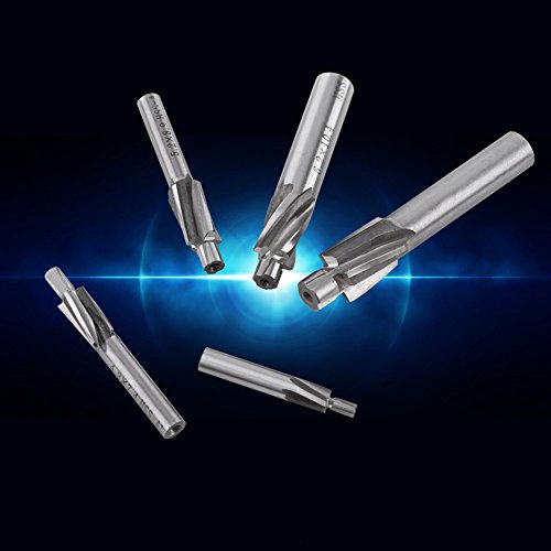 5Pcs Counterbore Drill Bits Set, 4 Flutes Straight End Mill Cutter Hss Countersink Slot End Mill Cutter M3-M8 For Copper Aluminum Cast Iron #TOP4