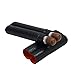 Produktbild LUBINSKI 2 Tube Leder Zigarrenetui Reise-Zigarrenhalter-Etui Zigarren-Geschenkset, verpackt mit hübscher Geschenkbox (schwarz)