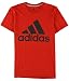 adidas Performance Men's Classic Badge of Sport Graphic Tee, X-Large, Maroon/Clear Grey