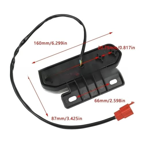 Feu stop arrière moto 12V étanche avec indicateur de direction