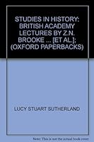 Studies in history: British Academy lectures by Z.N. Brooke ... [et al.]; B0007ISLRY Book Cover