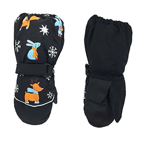 Gants de ski enfants UKKO imperméables et moufles longues anti-vent