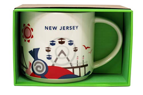 Mug Starbucks Colección You Are Here New Jersey 12 oz miniatura 1