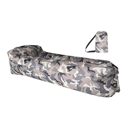 Sofá hinchable Oxford de 66,93 pulgadas | Tumbona de tela – Sofá cama plegable impermeable, ligero y portátil, perfecto para camping, viajes, festivales y relajación al aire libre