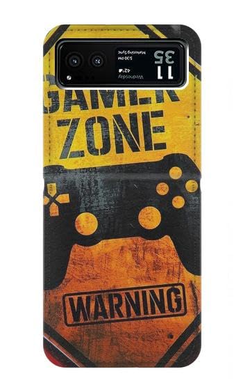 Housse cuir Motorola Razr 40 Gamer Zone avec clapet de protection intégral