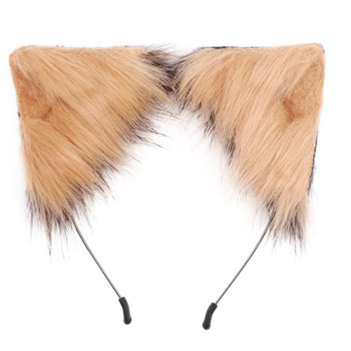 DRESHOW Faux Fur Wolf Tail Cat Ears Headband Lace Masquerade Mask Set Wolf Fox Cosplay Costume Animal Dress Up Fancy Dress Accessories Halloween Role Play Party Costume - Image 4