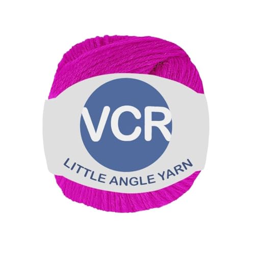 Image of VCR 4 Ply Neon Pink Little Angle Yarn, 25 Grams, 92 Meters Length, 100% Acrylic Soft Baby Knitting Yarn for Crochet, Newborn Sweaters, Soft Baby Socks, Mittens and Leggings, Pack of 1