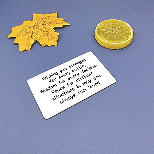 Christian Engraved Wallet Insert Card Blessing Inspirational Gifts for Men Women Wishing You Strength for Every Battle Gift Religious Card Christmas Birthday Graduation Gifts for Him and Her4