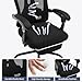 Ergonomic Office Chair with Footrest, Ergonomic Desk Chair with Adjustable Lumbar Support, High Back Mesh Office Chair with Headrest, Executive Office Computer Chair 360 Swivel Task Chair Black