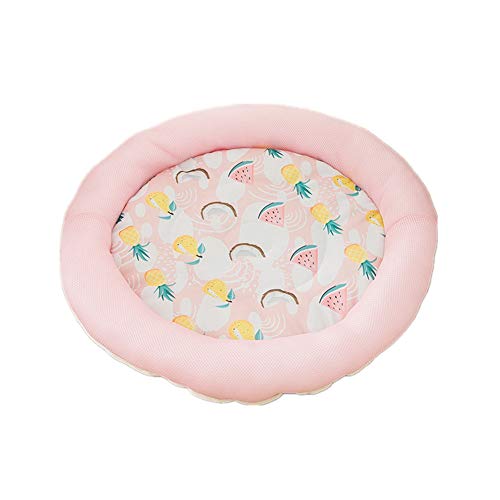 Tapis De Refroidissement pour Chien Coussin De Refroidissement pour Chat Respirant Tapis De Dressage pour Chien Small,Pink Cover
