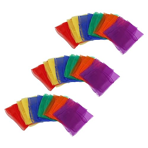 DEARMAMY Juggling Dance Scarves for Boys and Girls Small Silk Performance Scarves Durable and Easy to Clean Random Color