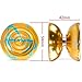 MAGICYOYO N11 Professional Unresponsive Alloy Yoyo Dual Purpose Trick Yo Yo with Responsive Bearing Kit + Bag + Glove +12 Strings - Golden Blue