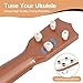 Raimy 17in Ukulele Guitar for Kids - 4 String Mini Learning Instruments Educational Musical Toy for Beginner Toddler Gifts for Age 3 4 5 6 7 8 9 Years Boys Girls Baby Children (White)