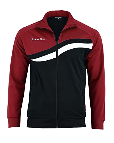 German Wear Striker Herren Trainingsjacke Sportjacke Joggingjacke Weinrot, 56/2XL thumbnail