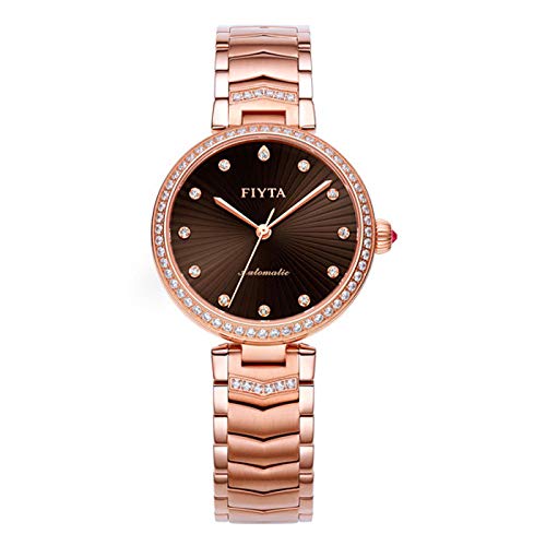 Montre FIYTA Heartouching LA869009.PKPH automatique pour femme en acier or rose