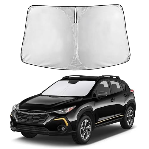 Image of Autovir Windshield Sun Shade Fit for 2024 2025 2026 Subaru Crosstrek | Sunshade, Front Car Window Shades Sun Visor, Blocks UV Rays & Heat, Car Accessories