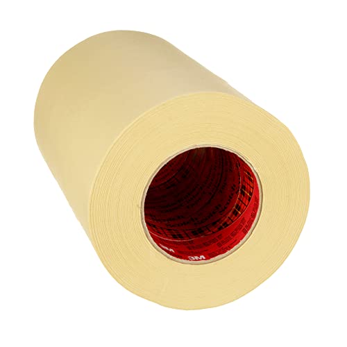 Image of 3M High Performance Masking Tape 2693, Heavy Duty, Clean Removal, Tan Color, 7.9 mil, 216 mm x 55 m, 4 /Case