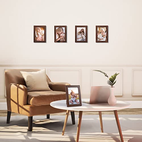 Giftgarden 12 Pack 6x4 Photo Frames, Brown Picture Frames 6x4 for Wall or Tabletop Display, 4x6 - Image 4