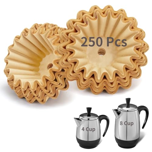 250PCS Percolator Coffee Filters For Farberware Coffee Percolator 4Cup & 8Cup