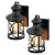Laplusbelle 2-Pack Outdoor Wall Lights, Porch Lights, Waterproof Outdoor Wall Sconce, Exterior Light Fixture Matte Black with Clear Glass Shade for Garage Patio Front Door Balcony