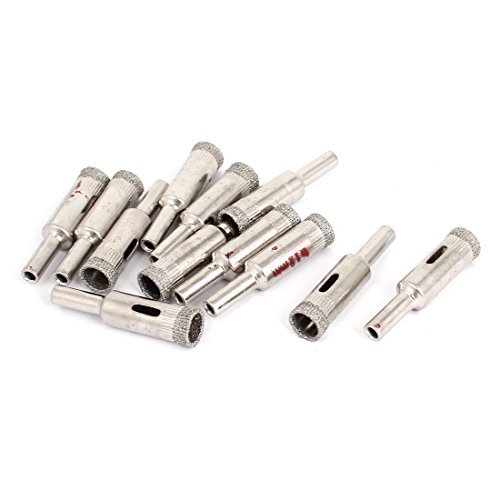 12 piezas de sierras de corona 12mm para vidrio y cerámica miniatura 1