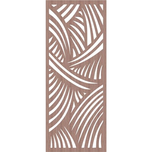 Image of Chester Decorative Pierced Fretwork Wood Wall Panels, 23 3 /8 inchW x 59 3 /8 inchH x 3 /8 inchT, Walnut