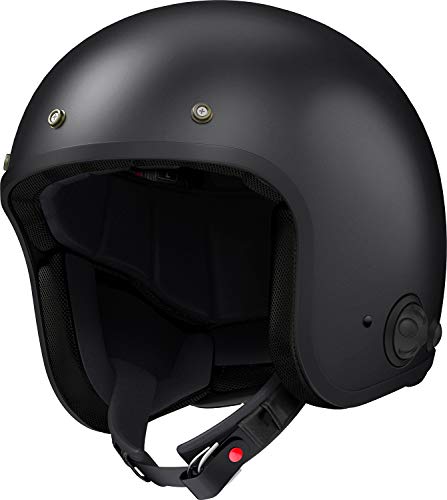 Sena Men's Open Face Helmet, DOT Approved (Matte Black, X-Small) #1