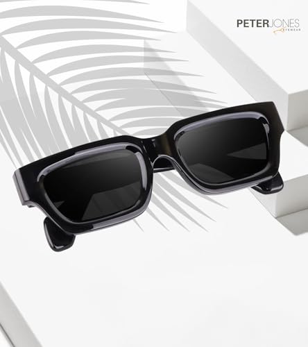 Image of Peter Jones Thick Sides Broad Frame UV Protected Unisex Sunglasses (3659)