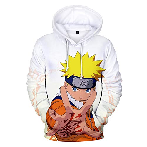 CHAIRAY Anime Hoodie Realistic 3D Cosplay Pullover Hooded Sweater Cartoon Jacket with Pocket