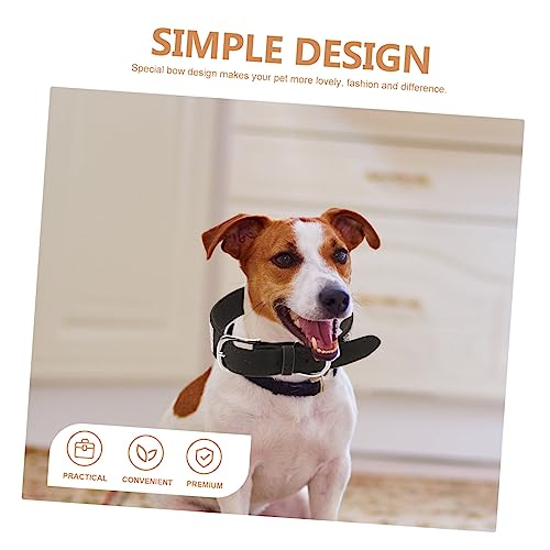 Angoily Hundehalsband Mit Borte Hundefliege Für Hunde Und Katzen Strapazierfähiges Material Süßer Und Modischer Look Praktisches Accessoire Für Tiere