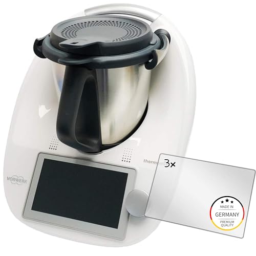 Ecultor I 3X - Protector de pantalla compatible con Vorwerk Thermomix TM6, transparente
