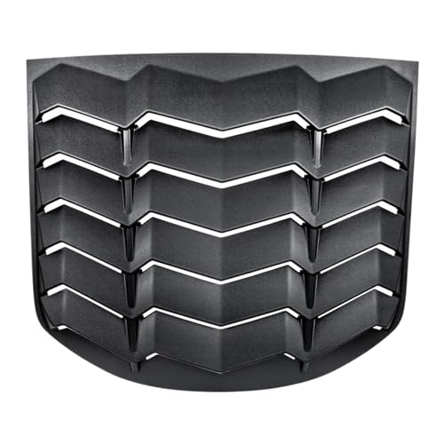 Rear Window Louver (Matte Black) Custom Fit Windshield Sun Shade Cover ABS Compatible for Hyundai Genesis Coupe 2010-2016