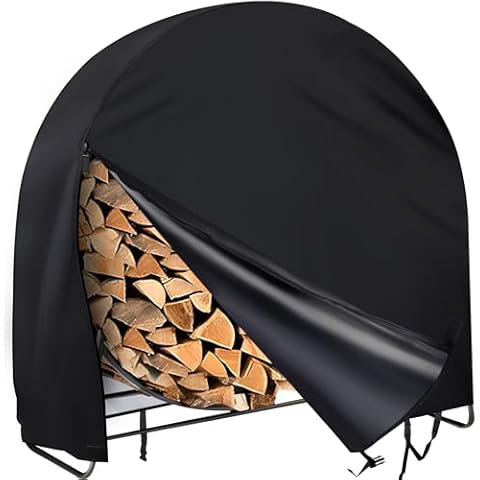 Firewood Rack Cover with Waterproof Protection Cover