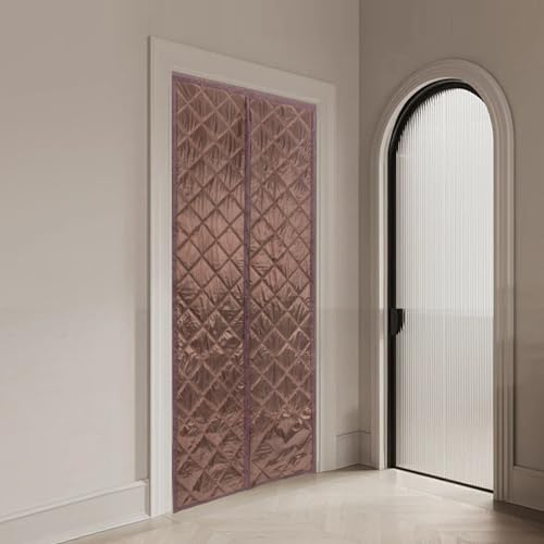 Rideau thermique de porte étanche et coupe-vent à aimants