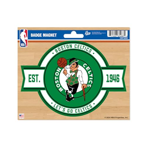 Rico Industries NBA Basketball Boston Celtics Standard Badge Magnet - for Car, Fridge