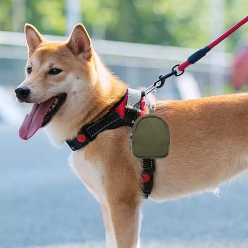 ZYETGH 2 Stück Leckerlibeutel für Hunde, Leckerlitasche für Hunde mit Reißverschluss Futterbeutel Hundetraining Freihändige Hundeleckerli Beutel Tragbare Mini Tasche für Hundetraining