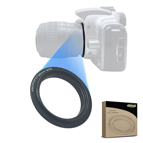 Anillo Reverso para Lente Macro 55mm Compatible con EF 90D 80D 70D 60Da y Más