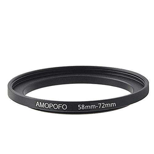 Image of 58 to 72mm Camera Filter Ring /58mm to 72mm Step-Up Ring Filter Adapter for 72mm UV,ND,CPL,Metal Step Up Ring