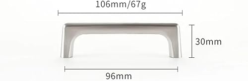 Miniatura 17 de EVURU Manija de gabinete de latón gris perla, manijas de puerta de gabinete de aleación de zinc, tiradores de cajones de muebles de cocina