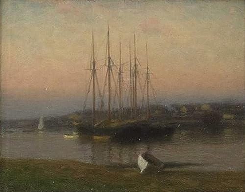 Cuadro Pintura Murales Crepúsculo en Gloucester William Edward Lienzo Decoraciones Hogar 60x90cm