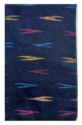Image of Cotton Pochampally ikat unstitched blouse, Kurthi, long frock fabric material for women (1 meter, 2 meters & 3 meters)