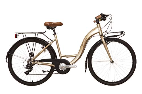 Wolfbike Serena Tx-300 7V T18 Bicicleta, Unisex Adulto, Crema, 18