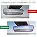 MUQIDA Rear View Mirror Protector Frame, Interior Rear View Mirror Cover for Model 3 Y X S Semi 2014-2024, Soft Silicone Edge Frame Decorative Accessory for Automotive Mirrors (Purple)