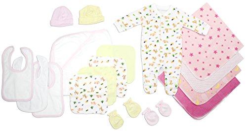 Bambini Newborn Baby Girls 17 Pc Layette Baby Gift Set
