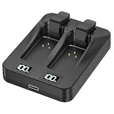 BJWW Dual-Port Battery Charger for SRAM AXS/eTap Red Force Rival GX Eagle Battery, USB C Fast Charging with Digital Display (Only Charger)