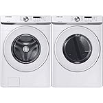Samsung WF45T6000WPR White Front Load Laundry Package
