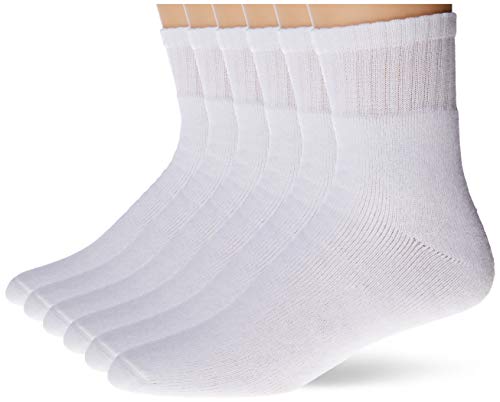 Kit com 6 Meias Básicas Atoalhadas, Trifil, Adulto Unissex, Branco/cinza, M